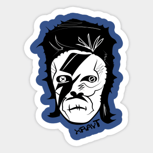 Skull Star Man Sticker